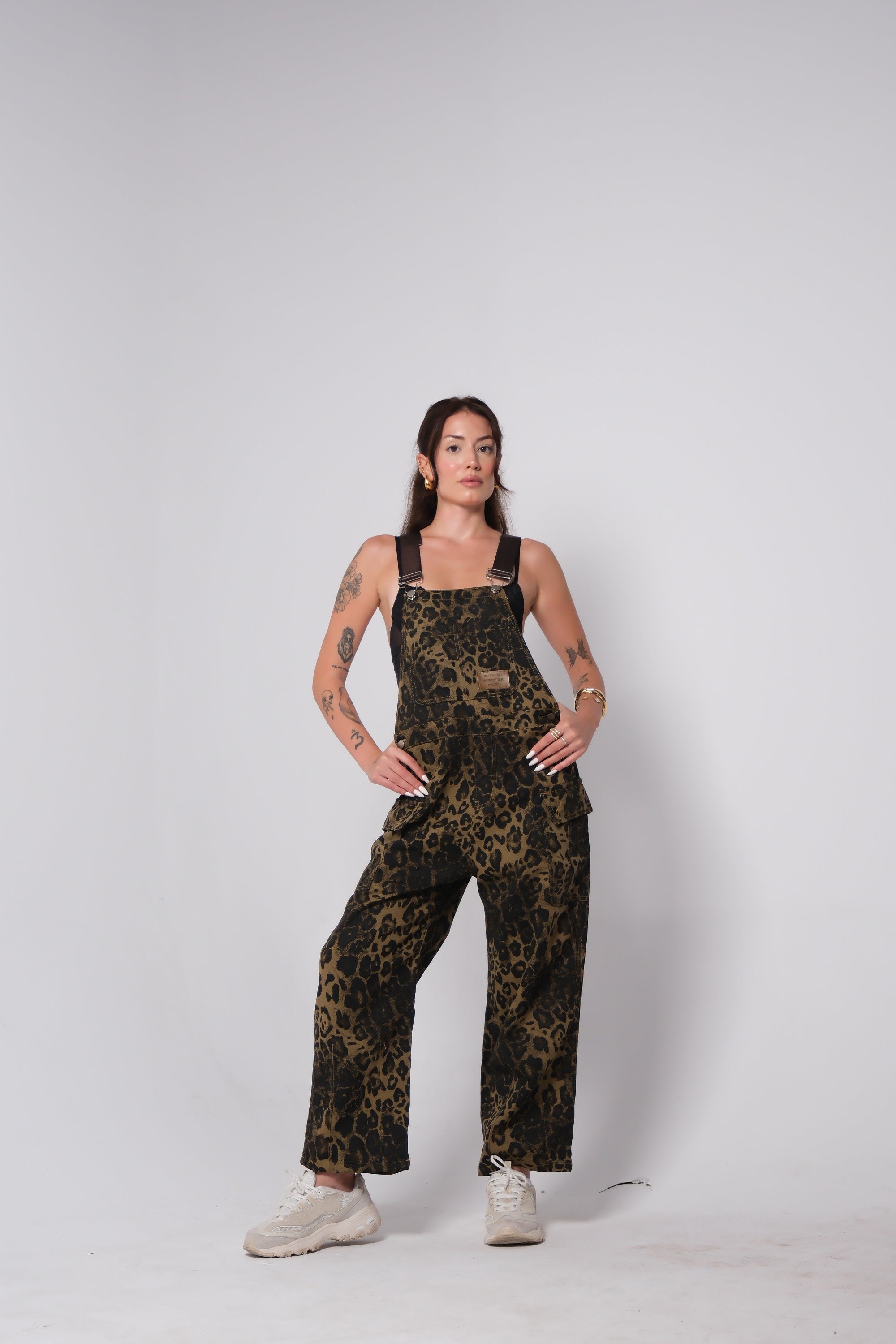 Zwoyren Leopard Print Overalls