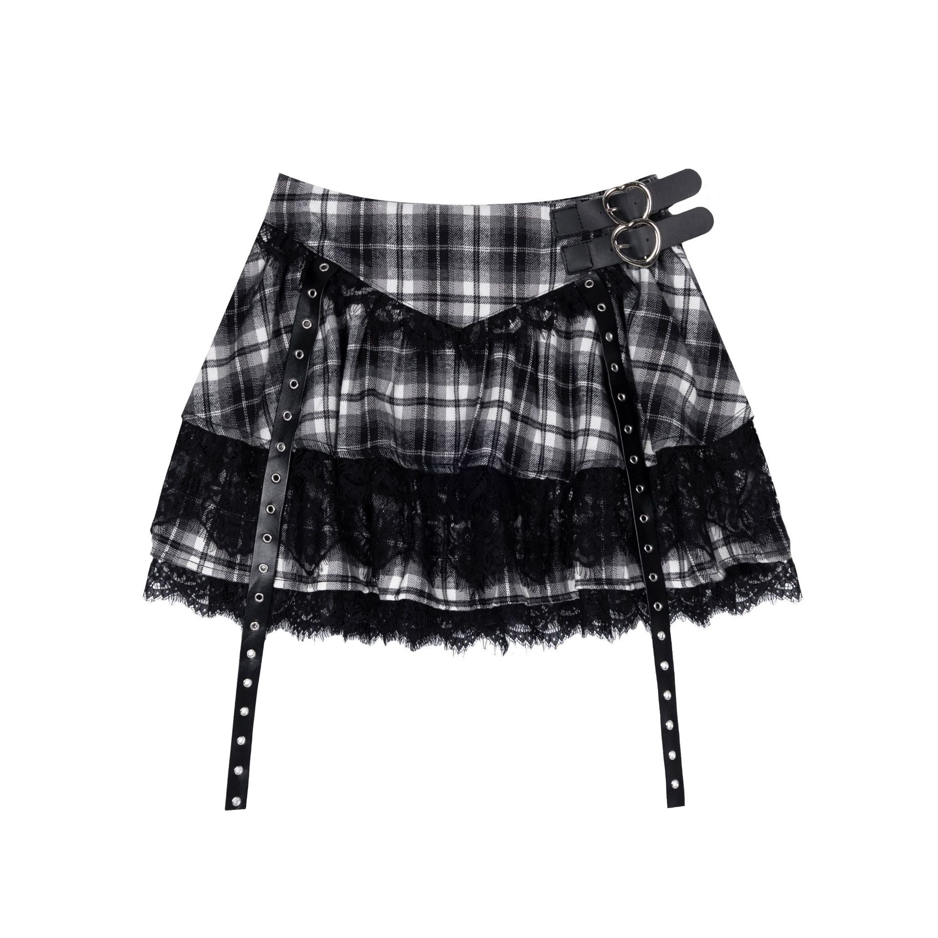 Zwoyren Rebel Plaid Skirt