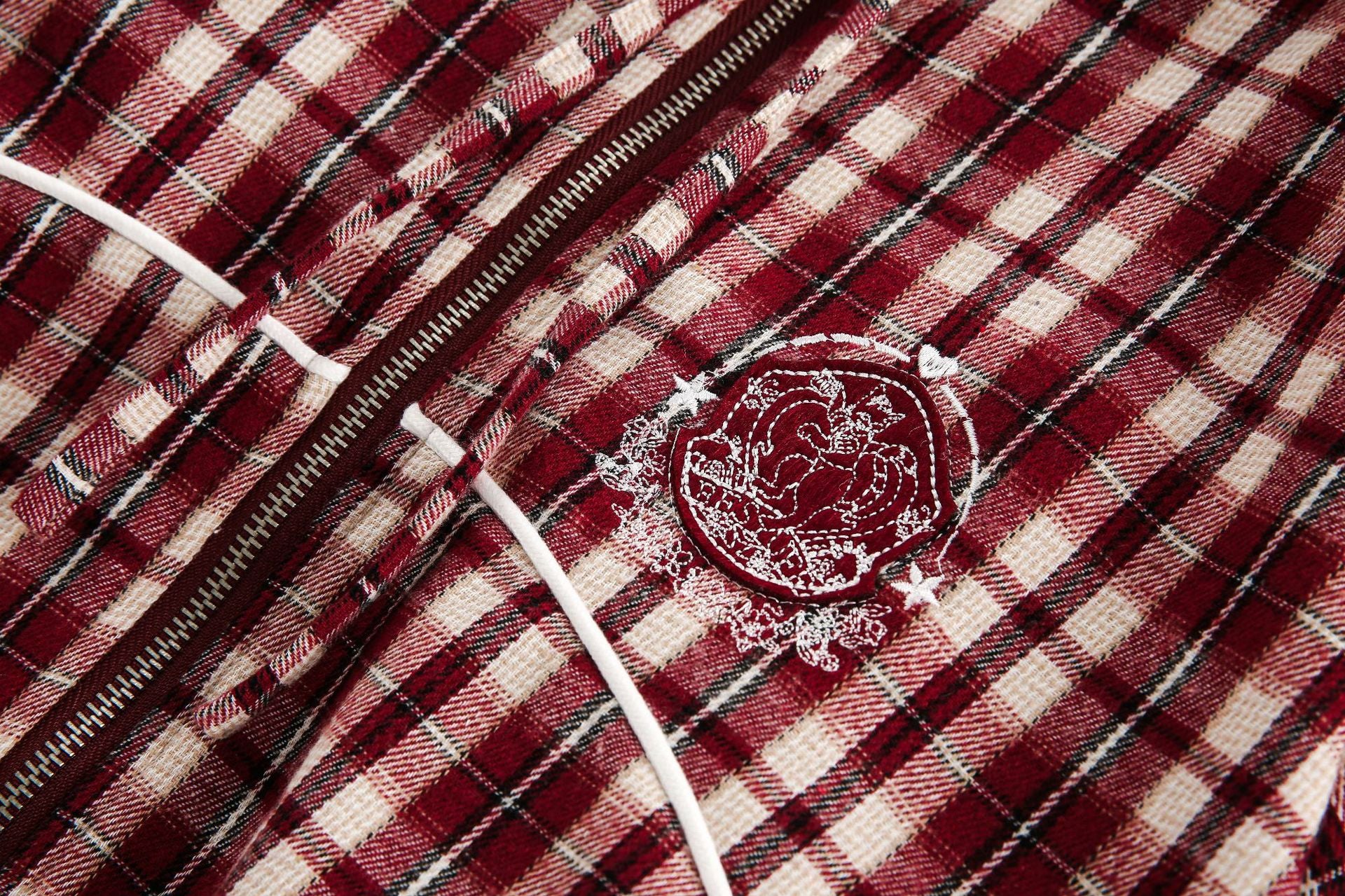 Zwoyren Checkered Zip-Up Jacket