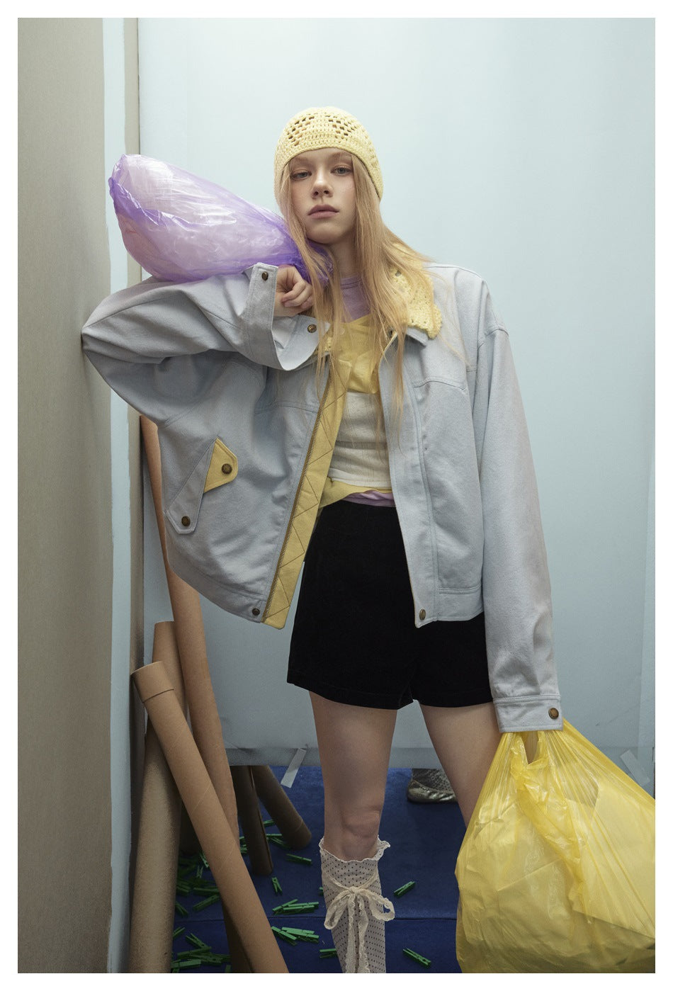 Zwoyren Crochet Collar Jacket