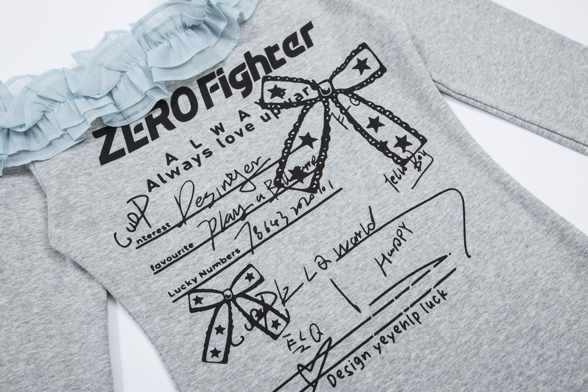 Zwoyren Playful Script Blouse