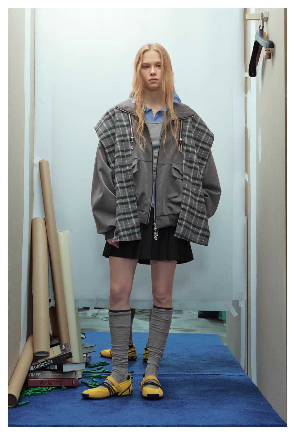Zwoyren Detachable Scarf Hooded Jacket
