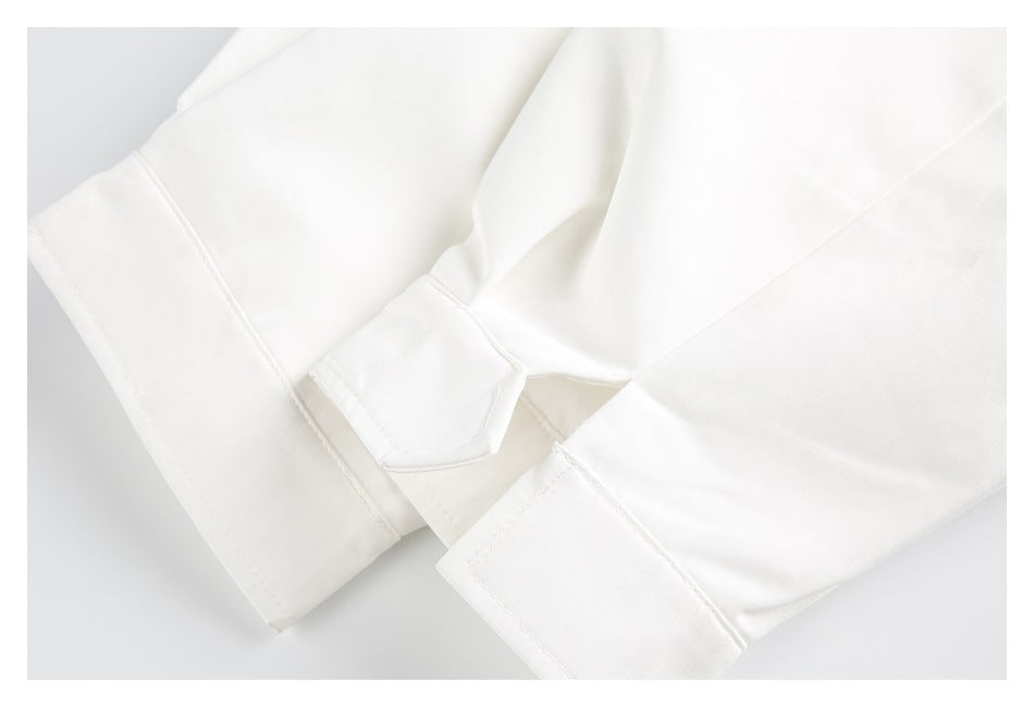 Zwoyren Oversized White Bomber Jacket