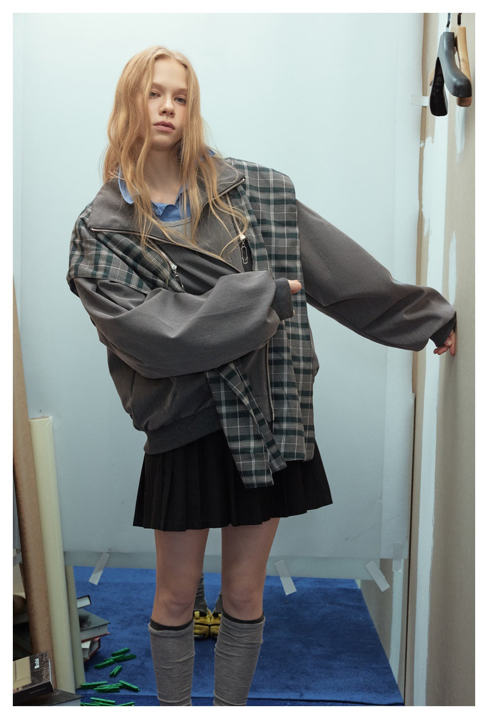 Zwoyren Detachable Scarf Hooded Jacket