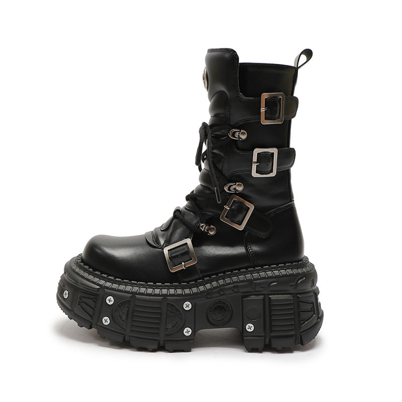 Zwoyren Thick Sole Platform Boots 