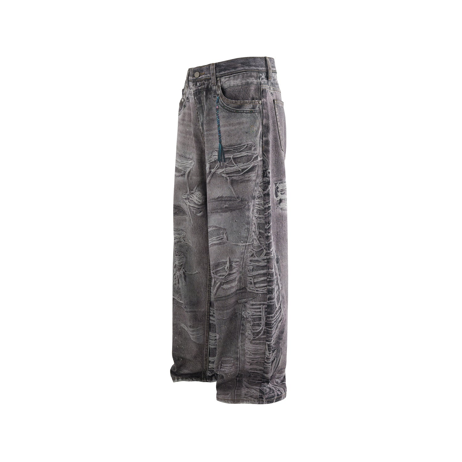 Zwoyren Tassel Distressed Jeans