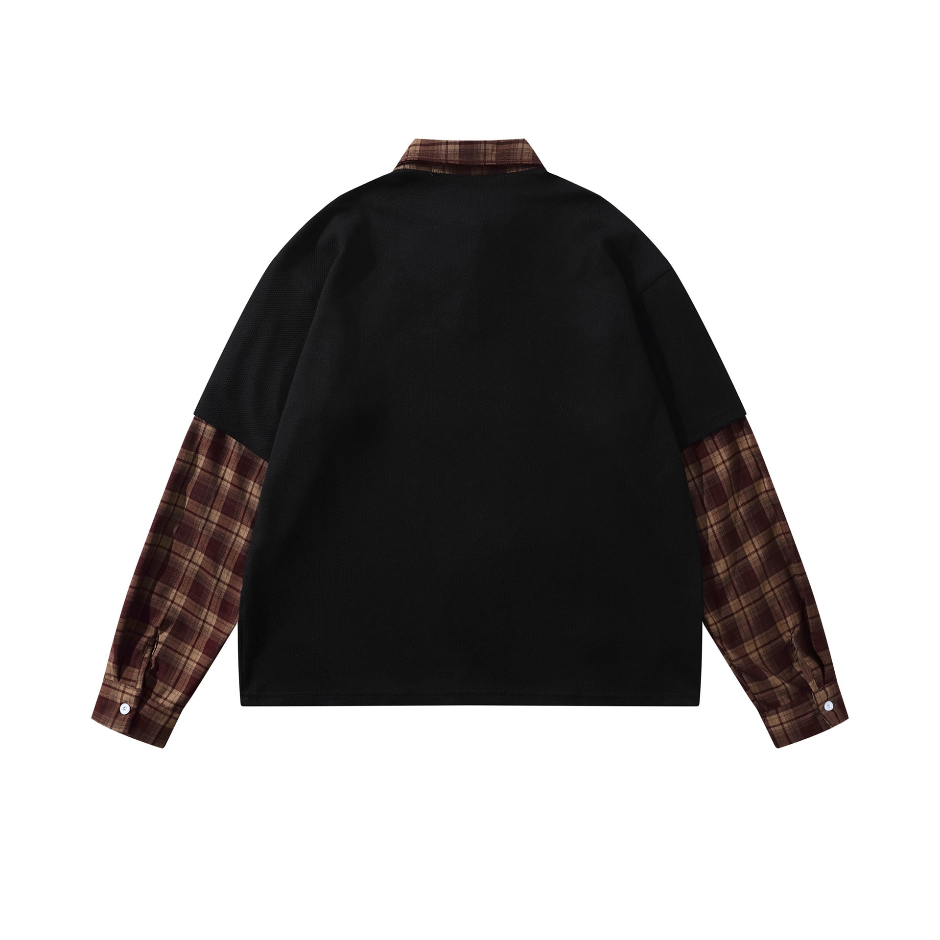 Zwoyren Preppy Faux Layered Long Sleeve Tee