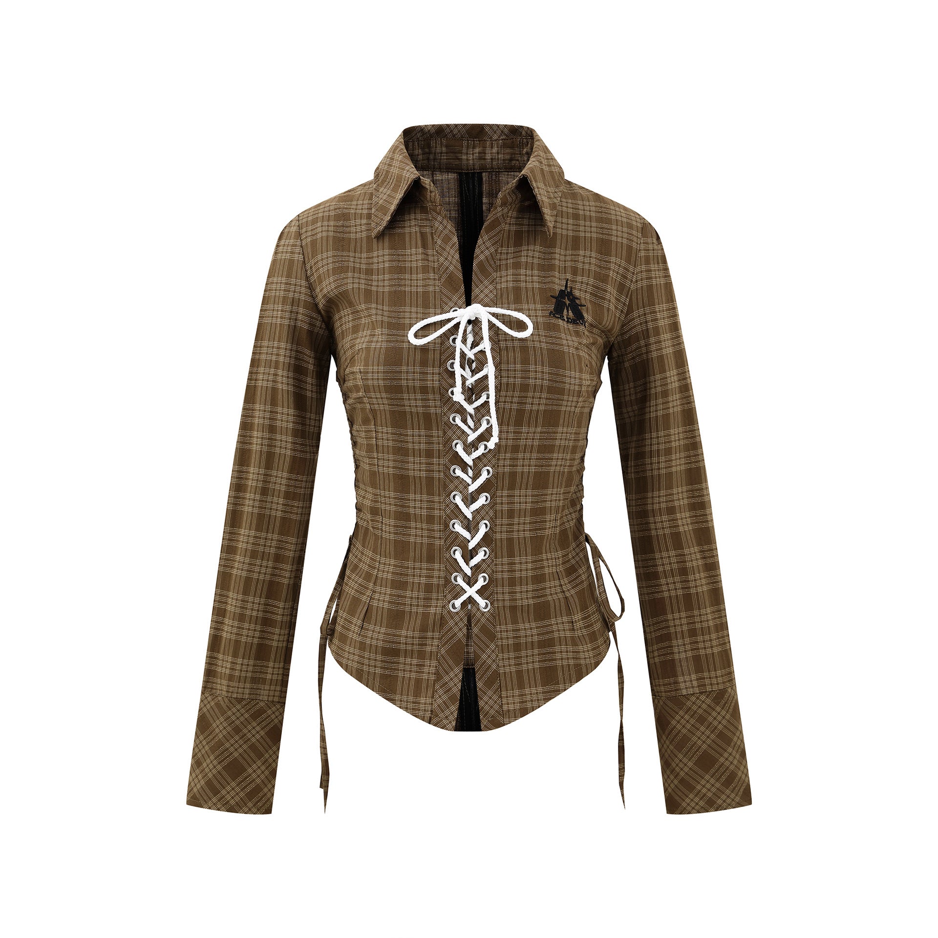 Zwoyren Checkered Corset Shirt