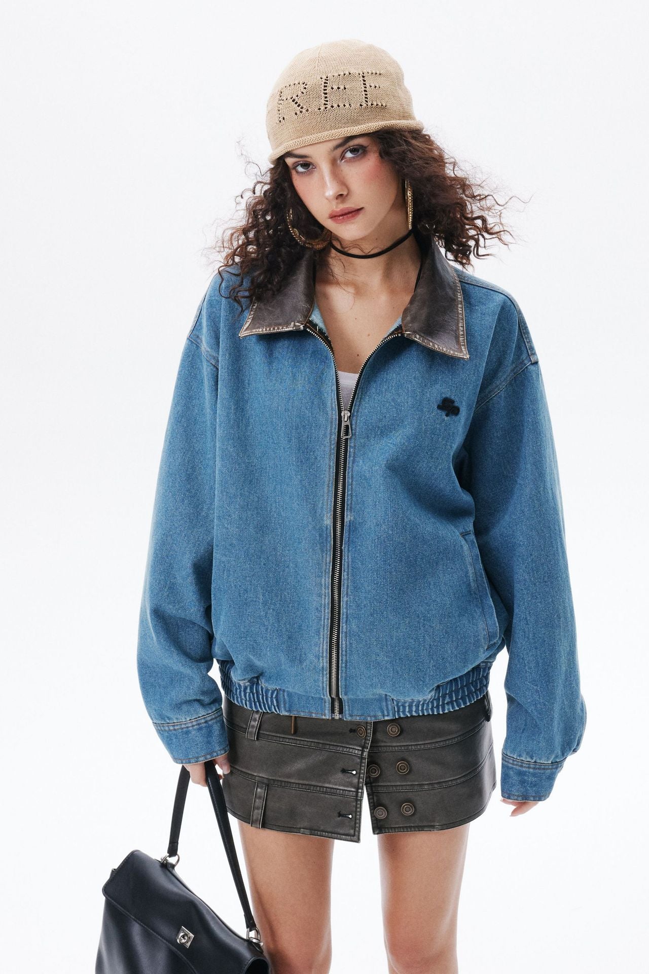 Zwoyren Retro Clean Fit Washed Denim Jacket