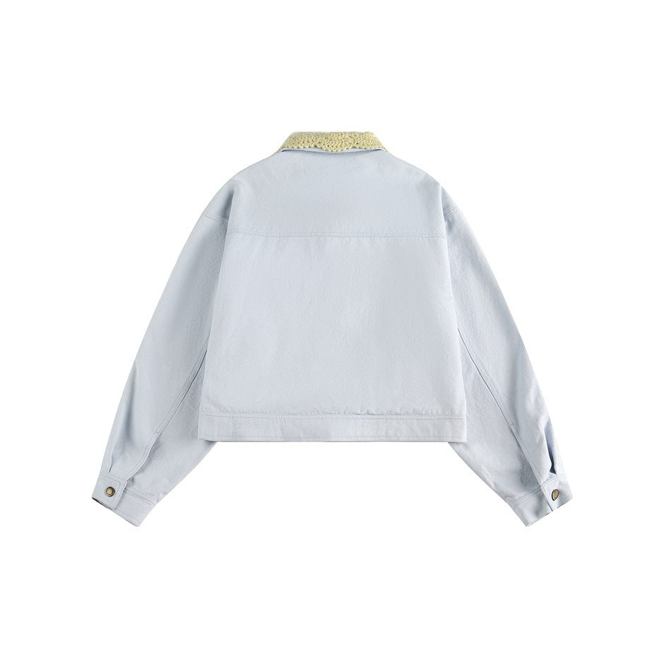 Zwoyren Crochet Collar Jacket