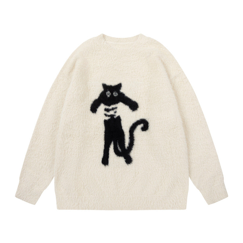 Zwoyren Hand Drawn Cat Sweater