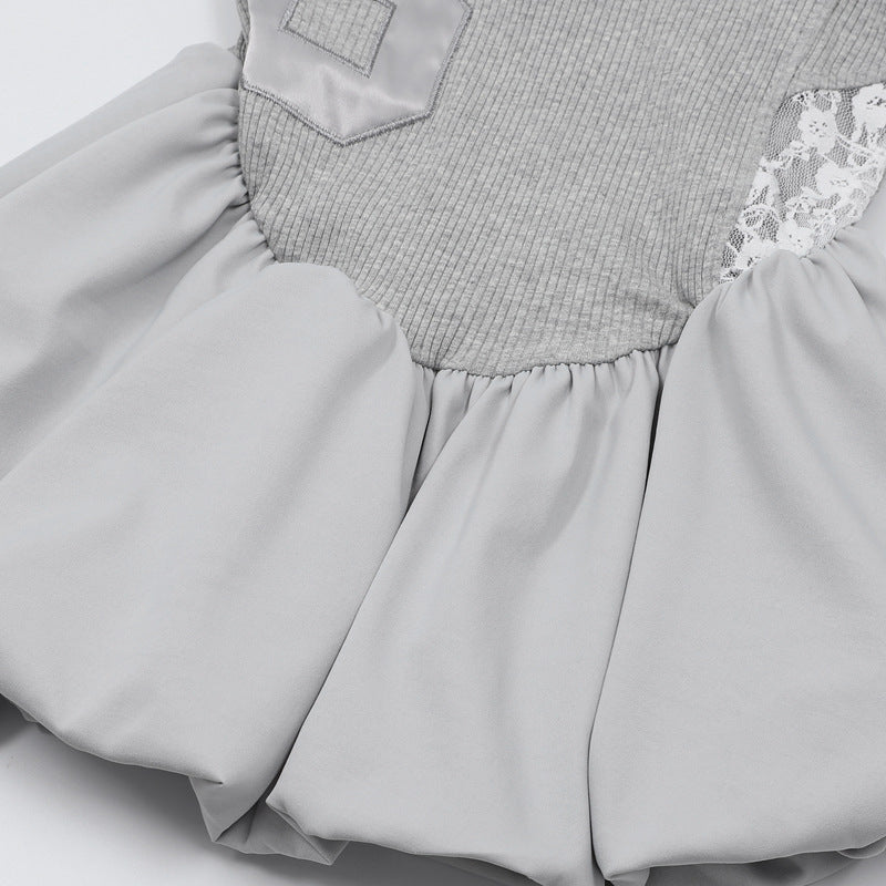 Zwoyren Ribbed Camisole Peplum Dress