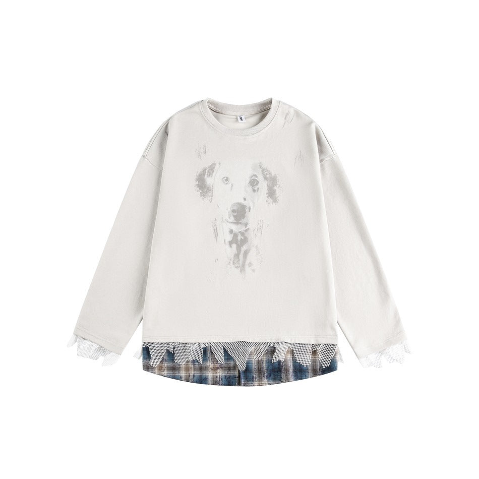 Zwoyren Layered Dog Graphic Sweatshirt