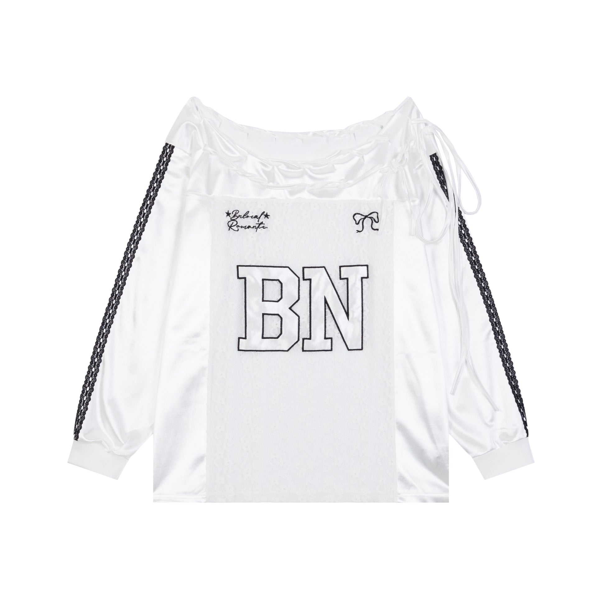 Zwoyren Lace Detail Long Sleeve T-shirt