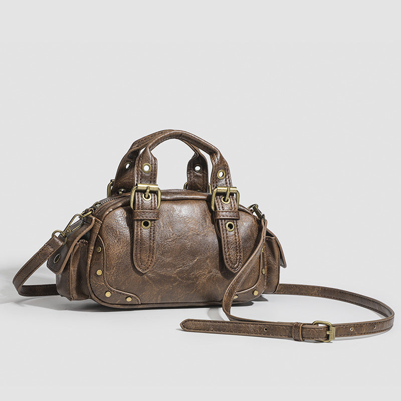 Zwoyren Vintage Brown Leather Handbag