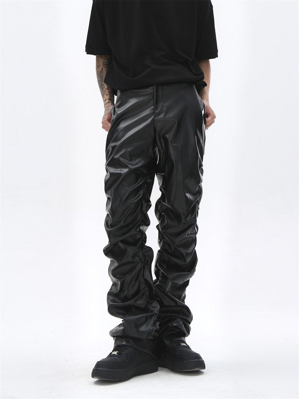 Dark Punk Shiny PU Leather Pant