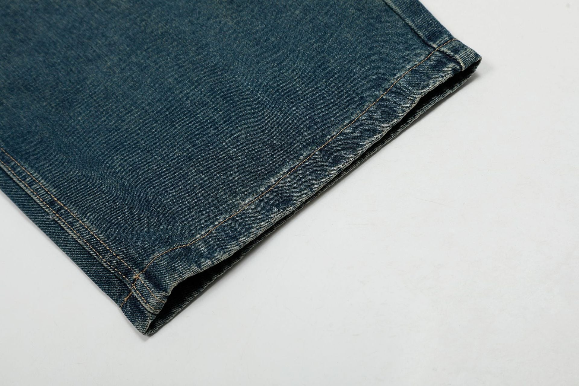 Zwoyren Double Waist Washed Barrel Jeans