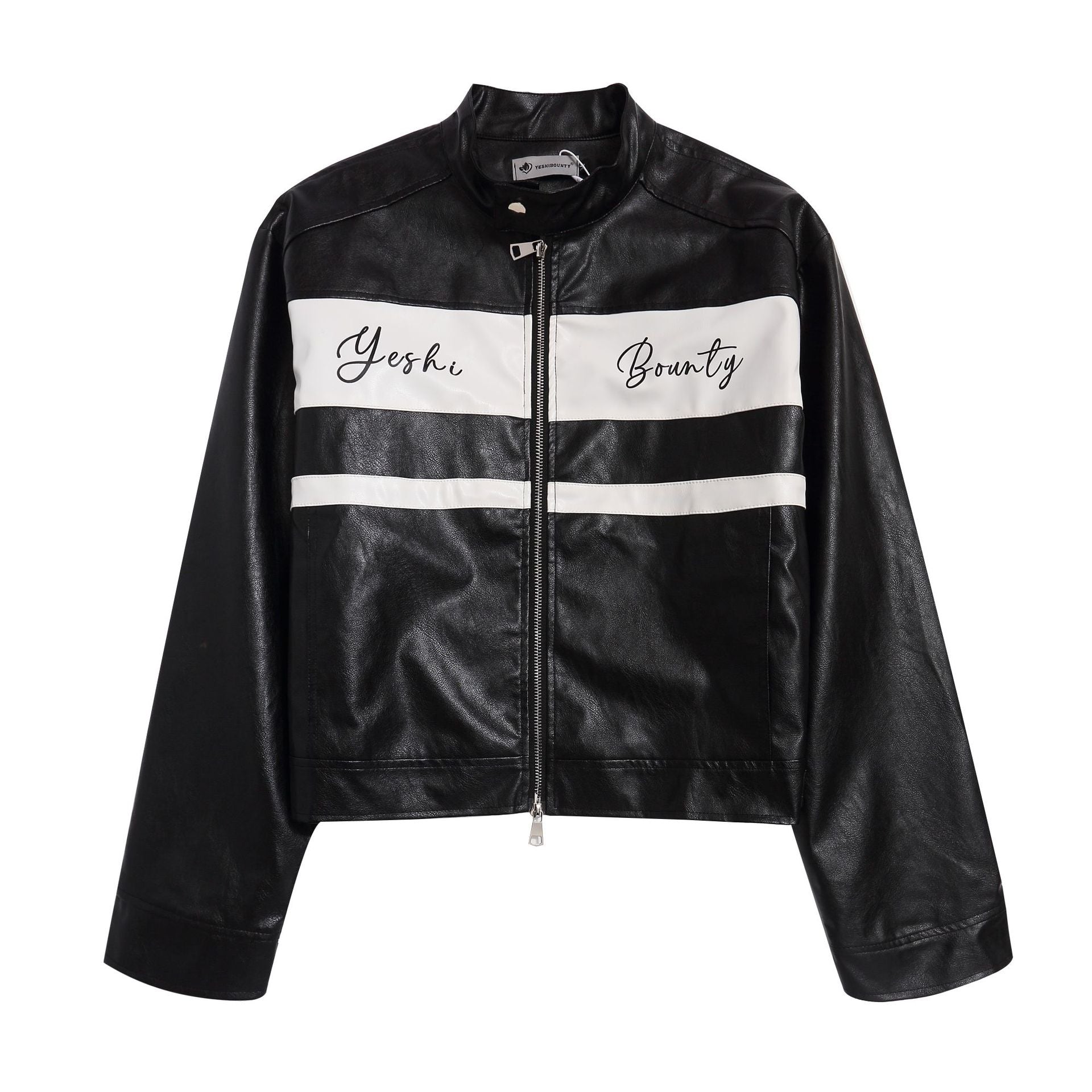 Zwoyren Cropped Racing Moto Jacket