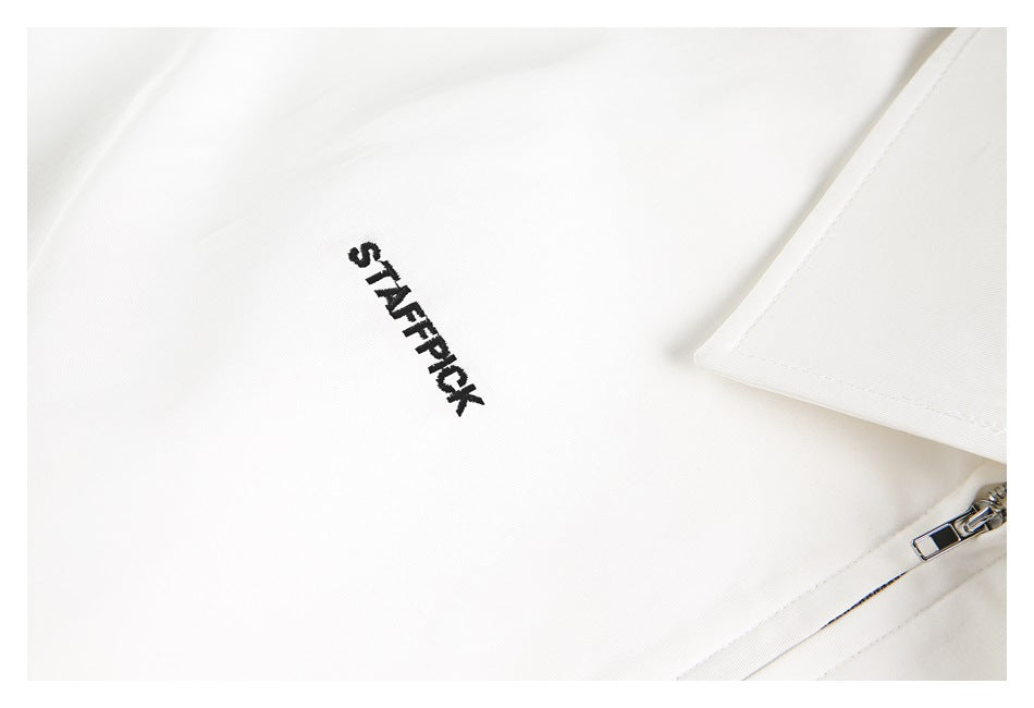 Zwoyren Oversized White Bomber Jacket