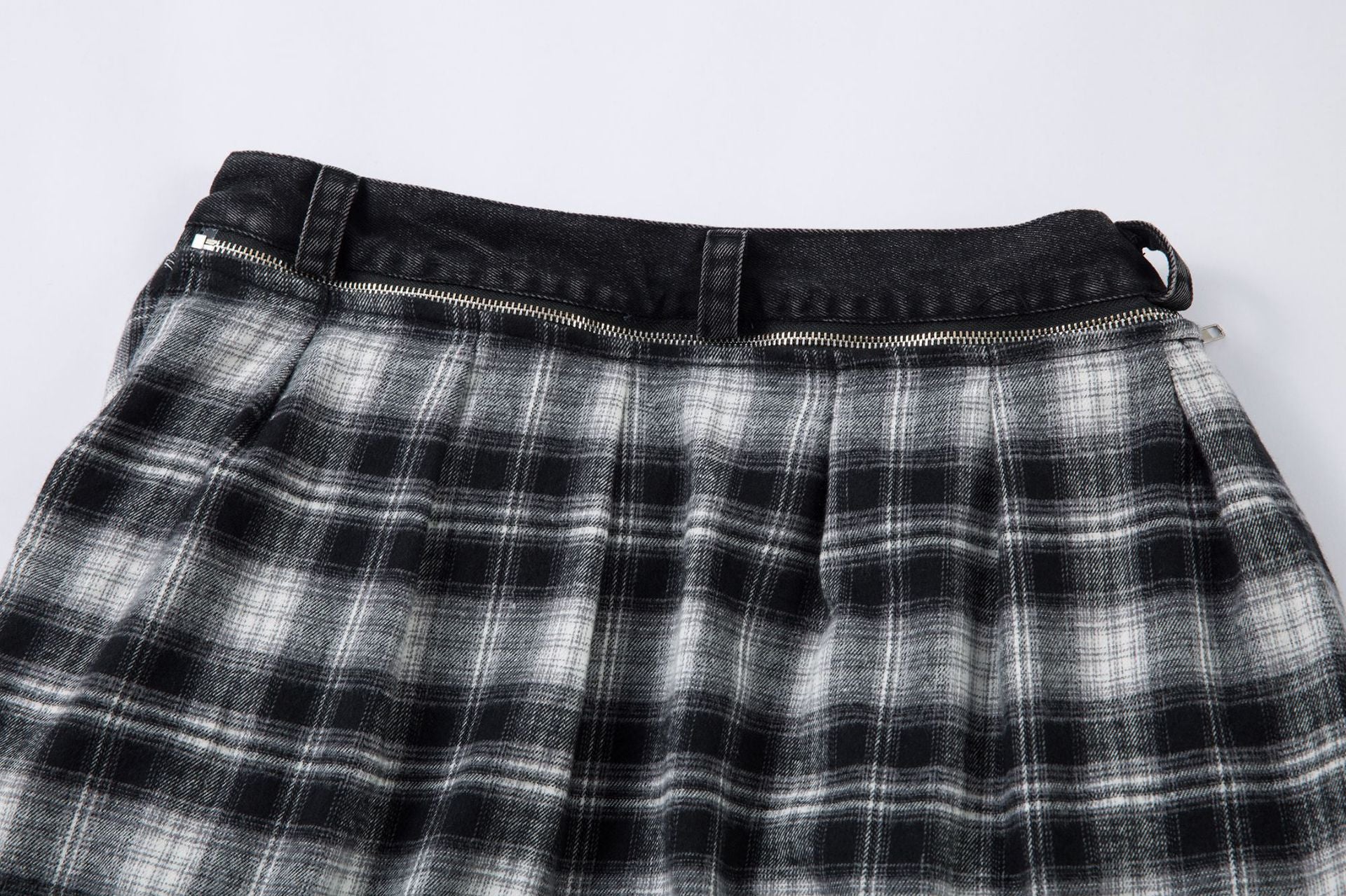 Zwoyren Plaid Super Baggy Jeans