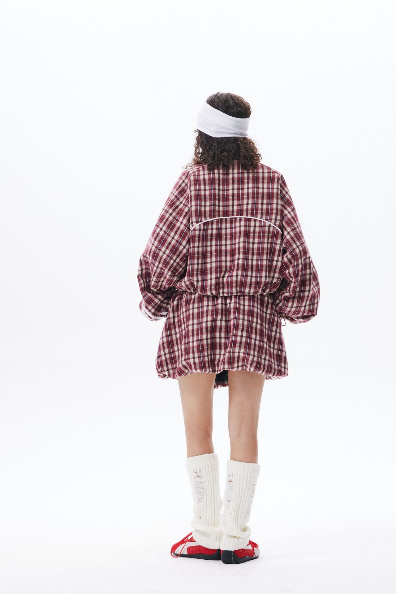 Zwoyren Checkered Zip-Up Jacket