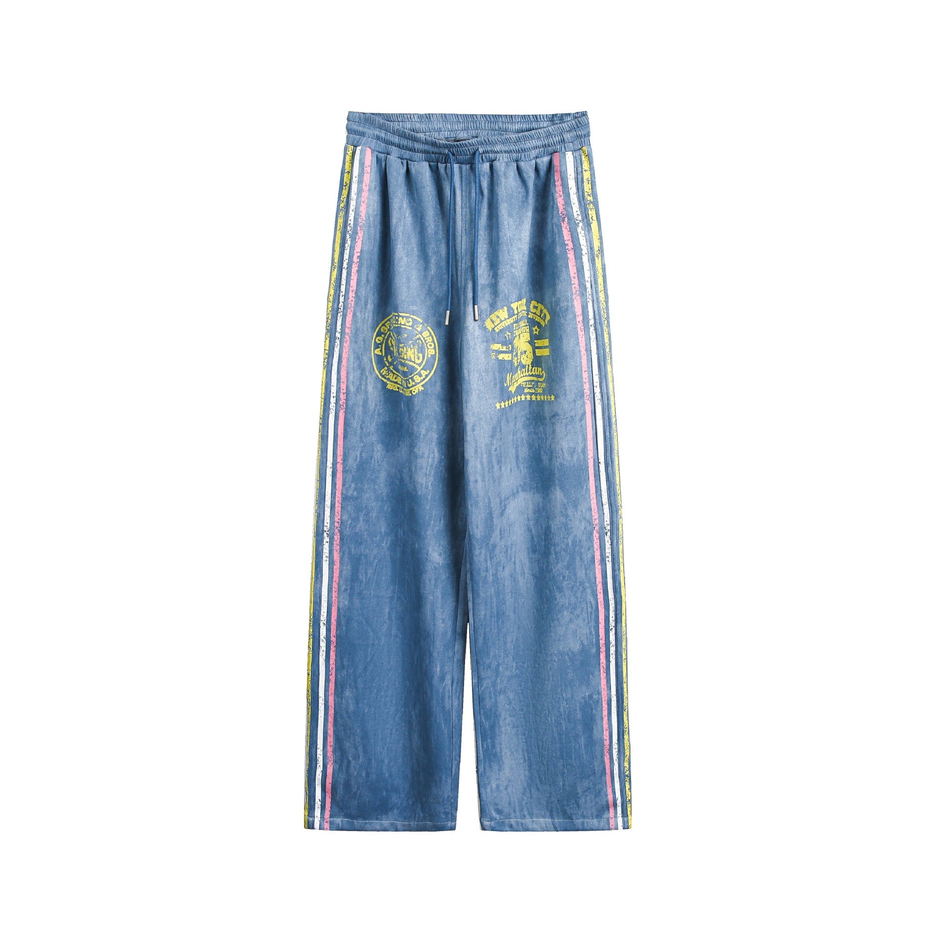 Zwoyren Vintage Graphic Stripe Pants