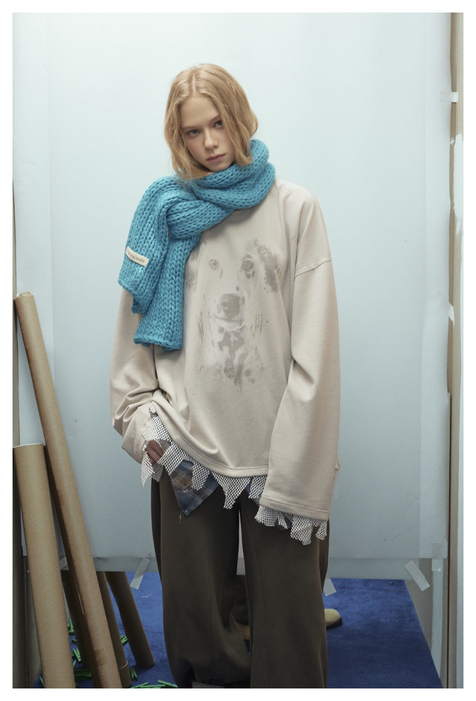 Zwoyren Layered Dog Graphic Sweatshirt