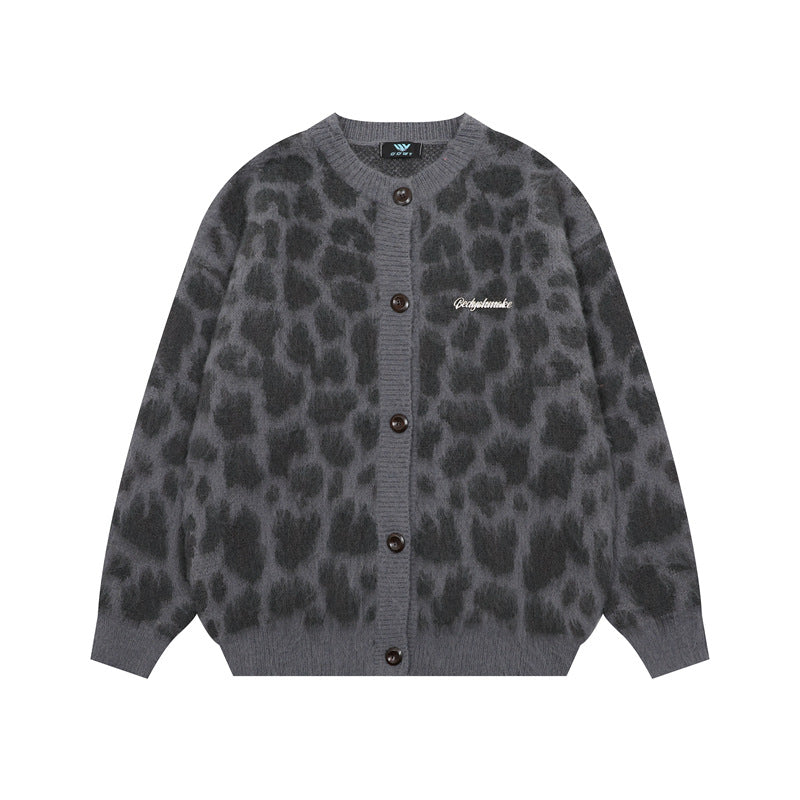 Zwoyren Leopard Print Cardigan