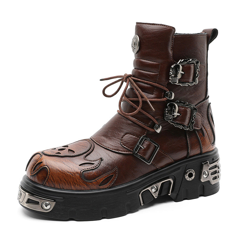 Zwoyren Vintage Punk Platform Boots