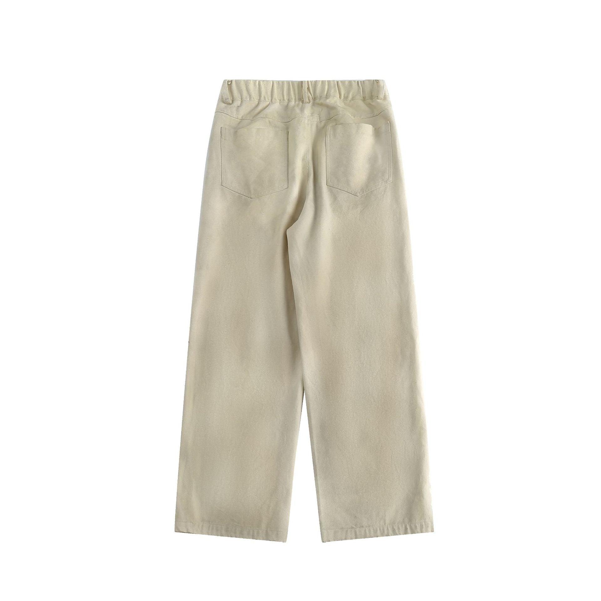 American Retro Distressed Graffiti Pant