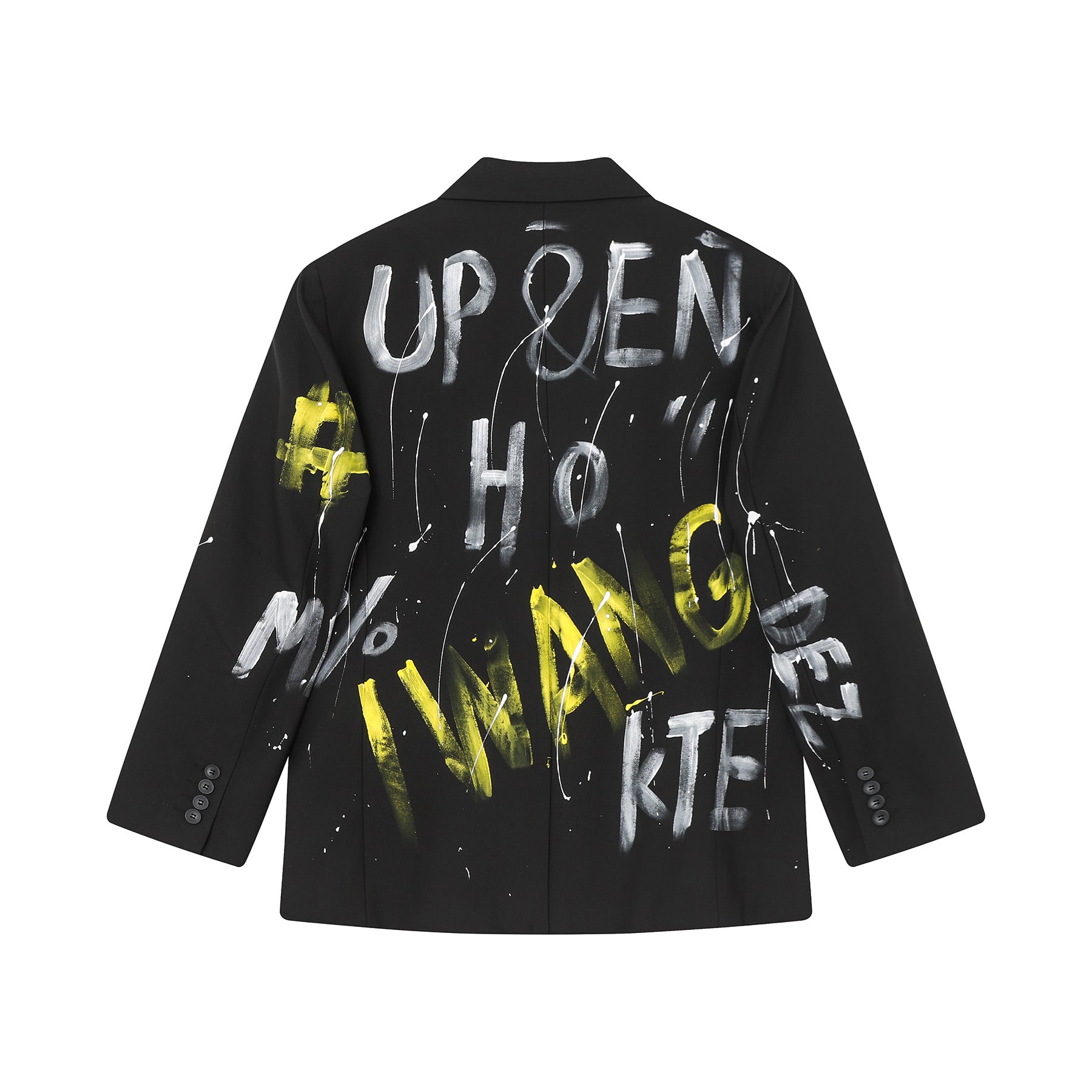 Zwoyren Graffiti Statement Blazer Jacket