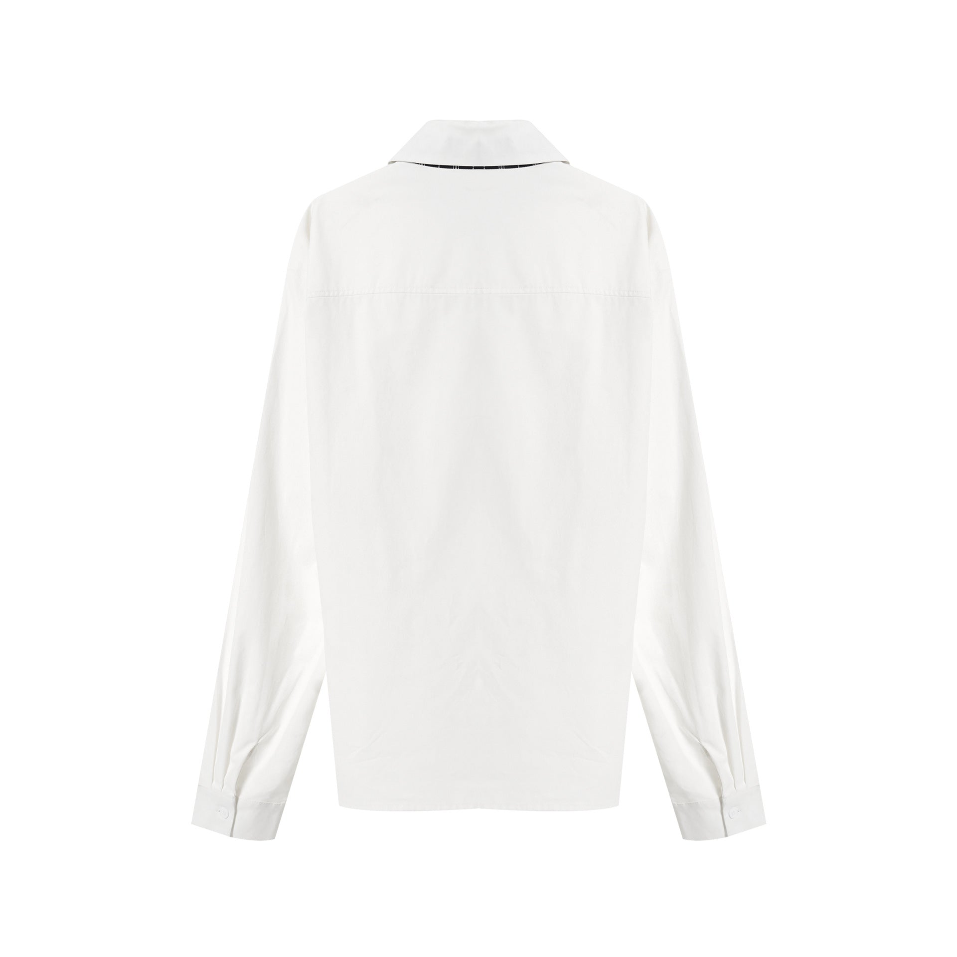 Zwoyren Stripe Necktie Long Sleeve Shirt