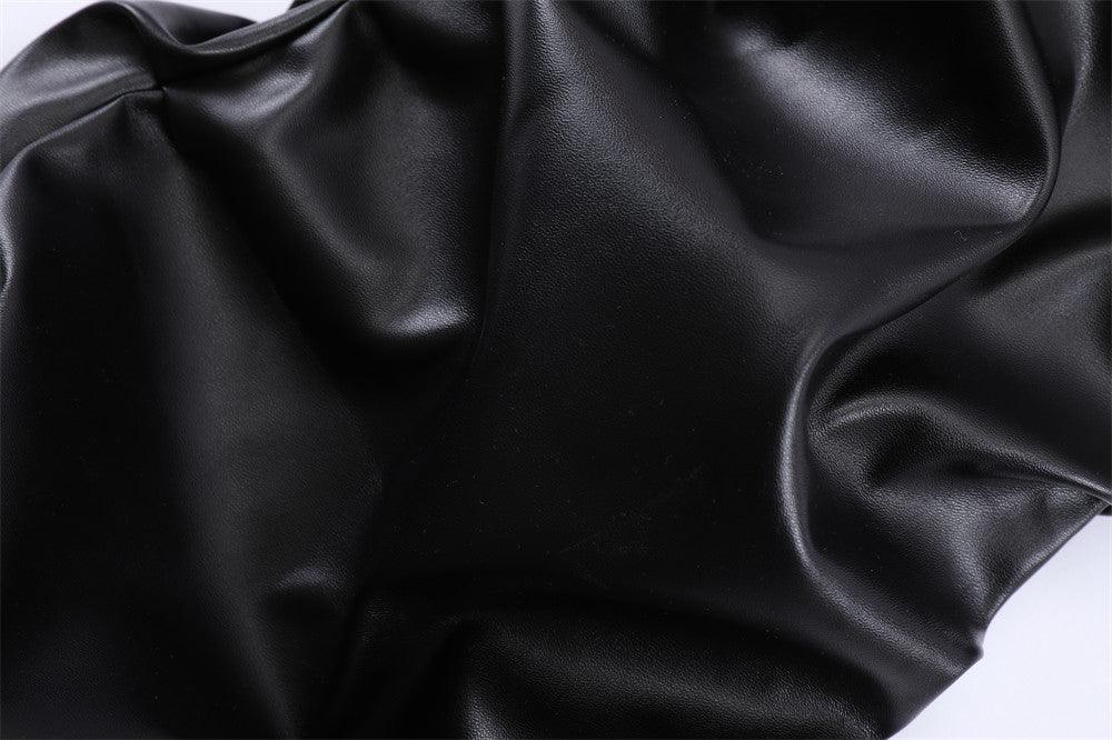 Dark Punk Shiny PU Leather Pant