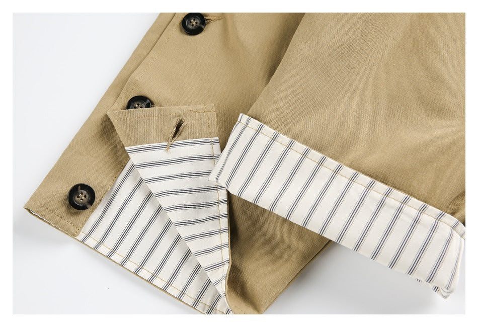 Zwoyren Reversible Striped Collar Jacket