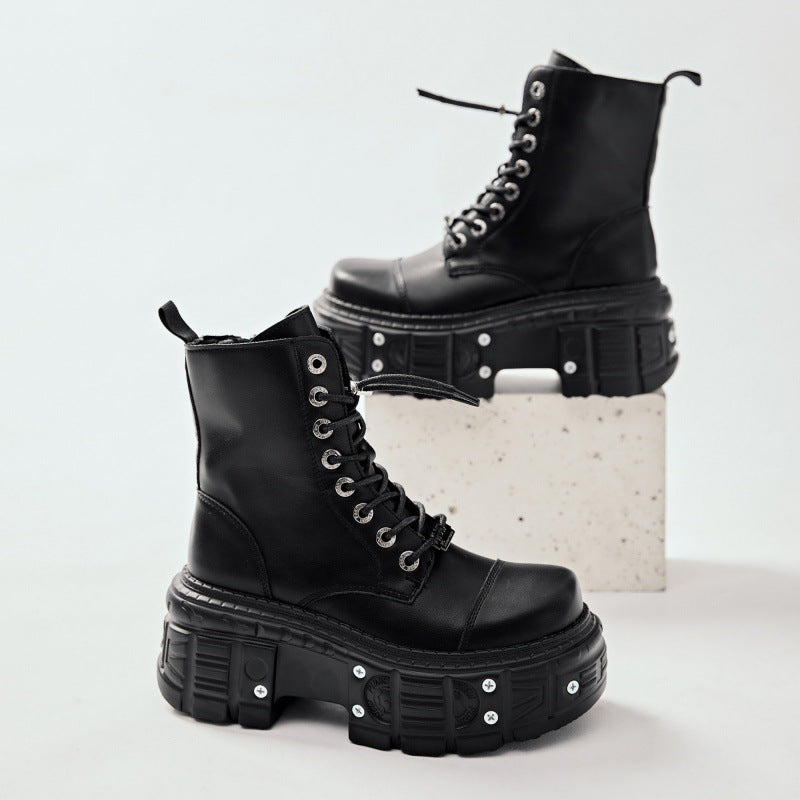 Black Chunky Platform Boots