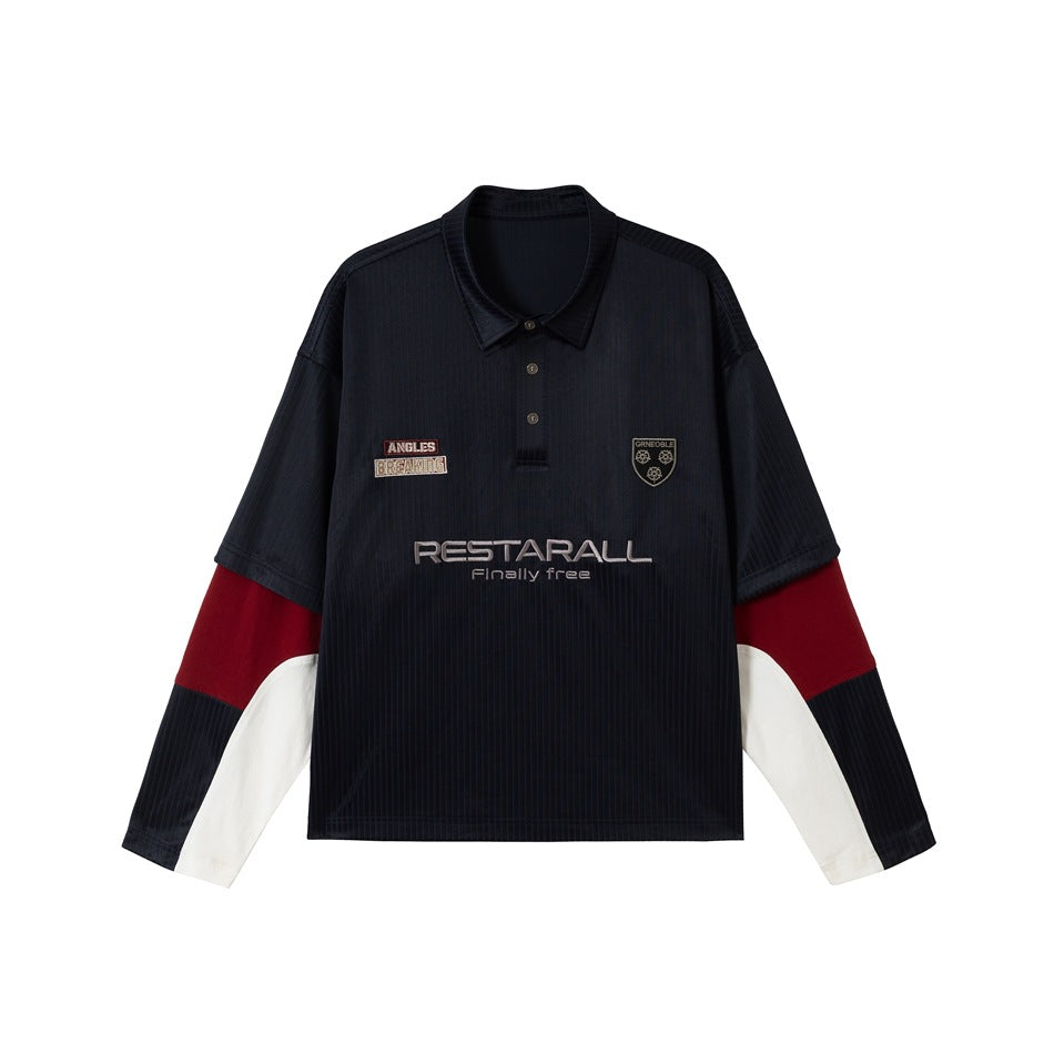 Zwoyren Colorblock Rugby T-Shirt