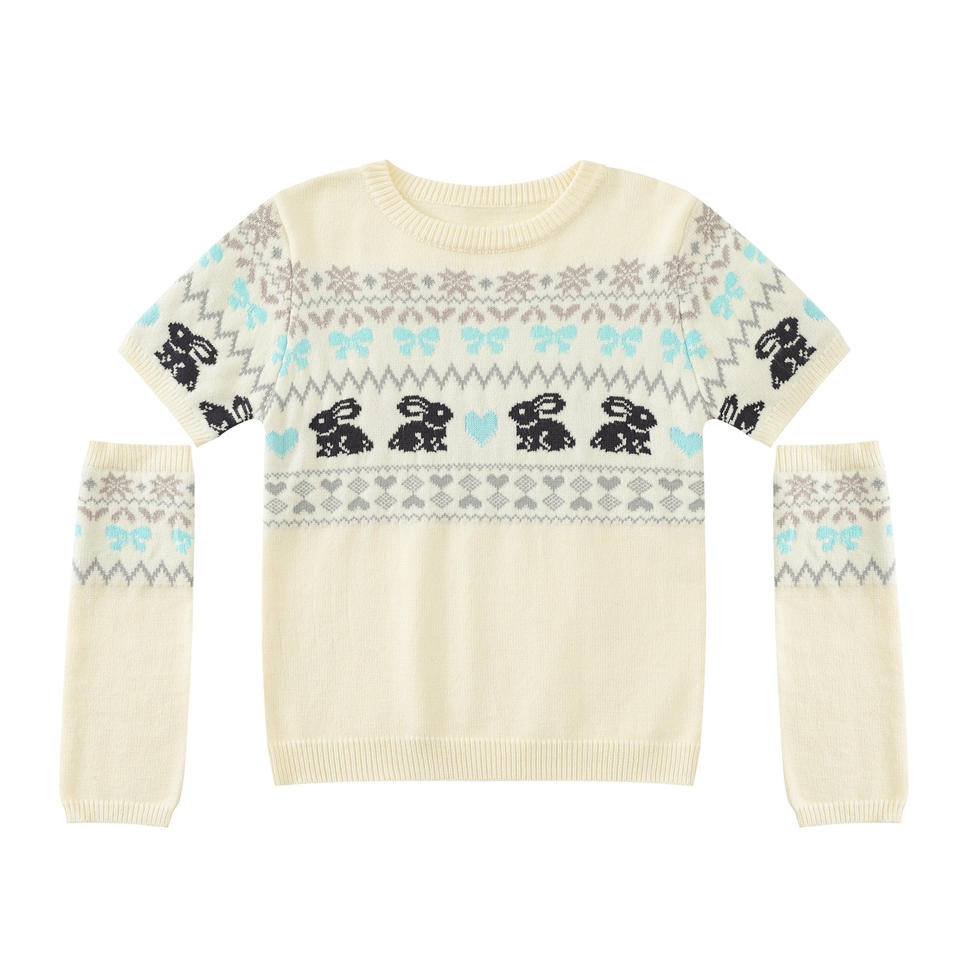 Zwoyren Fair Isle Graphic Knit Tee