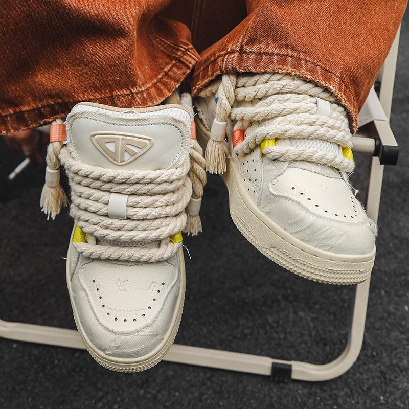 Hip-hop Versatile Dirty Braid Bread Shoes