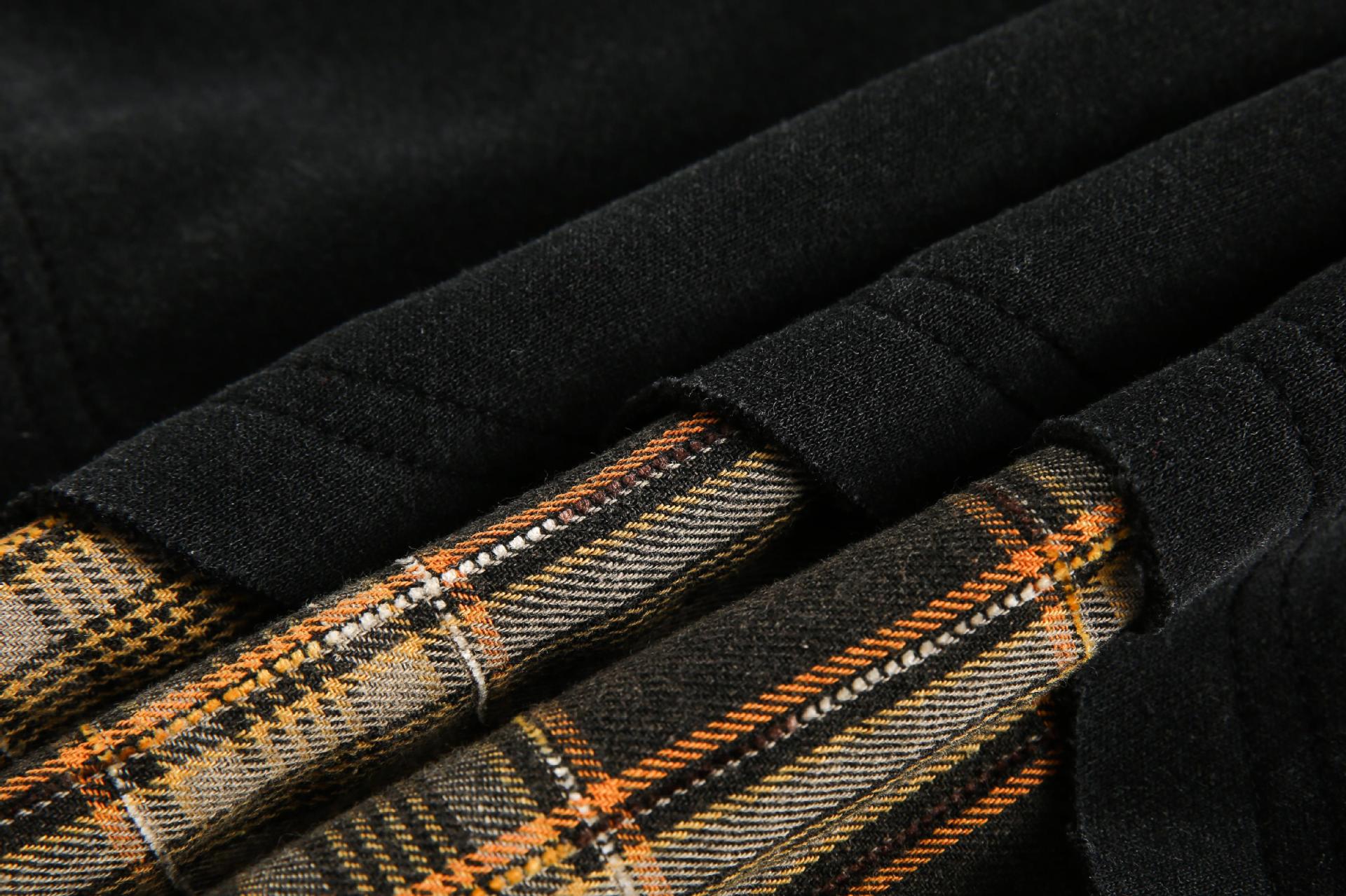Zwoyren Layered Plaid Sweatshirt