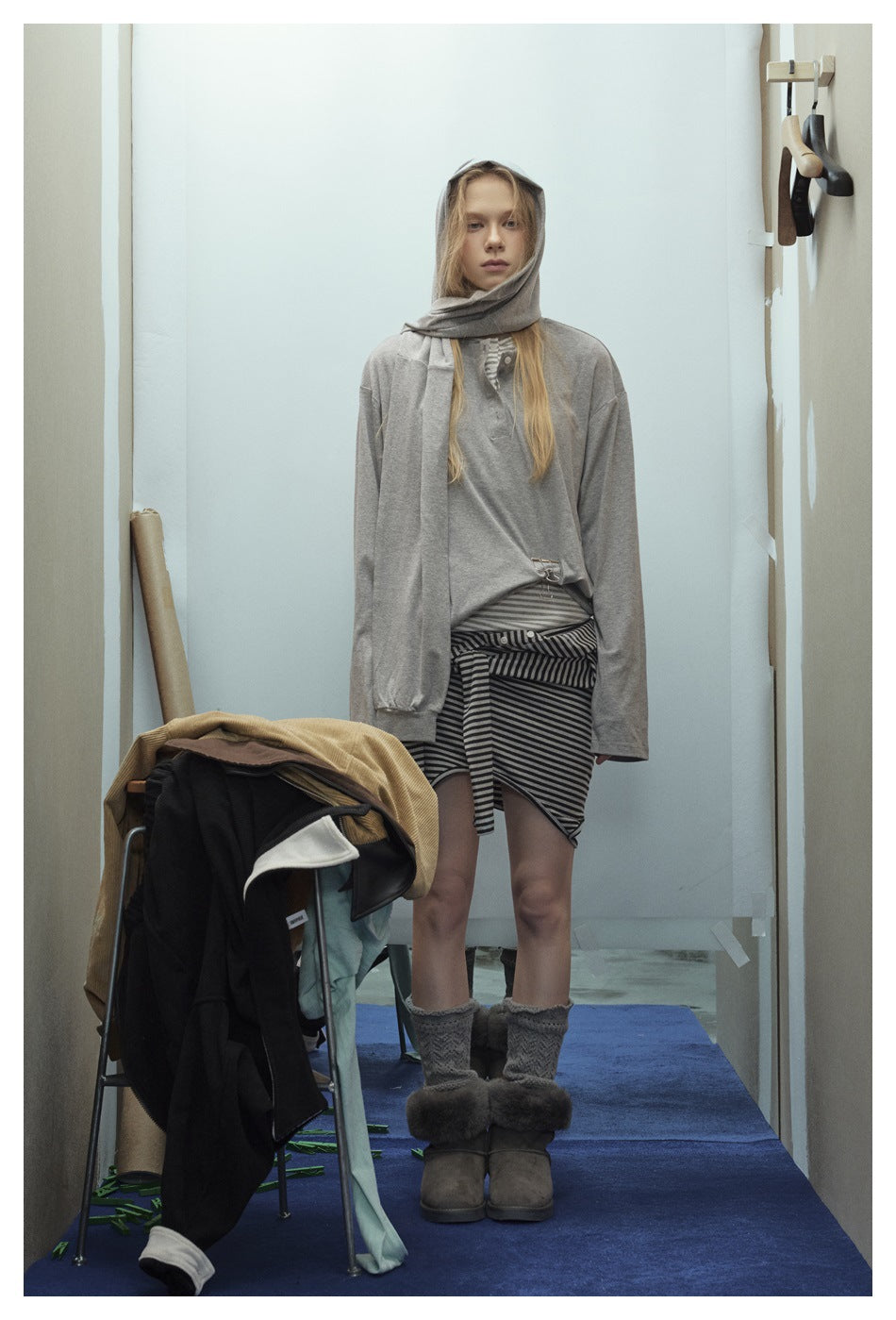Zwoyren Shawl Hooded Sweatshirt