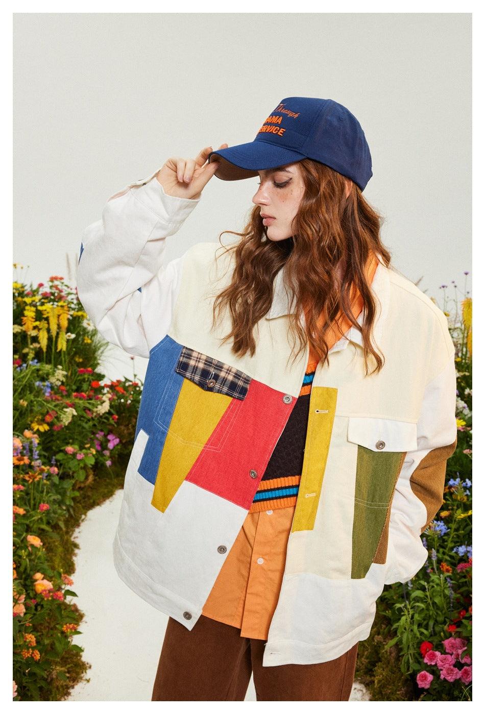 Color Block Patchwork Jacket