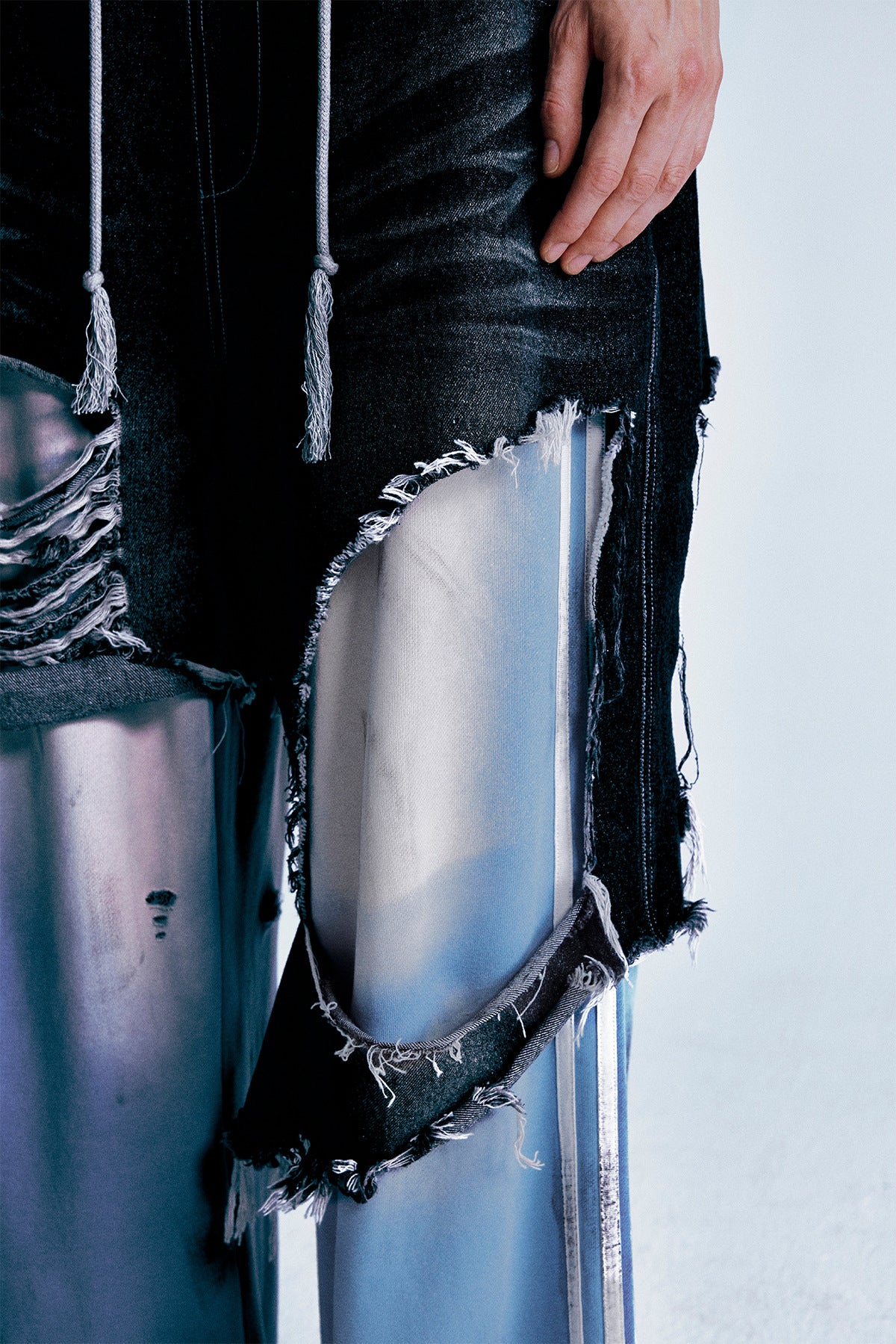 Zwoyren Double Waist Two Layer Baggy Sweatpants