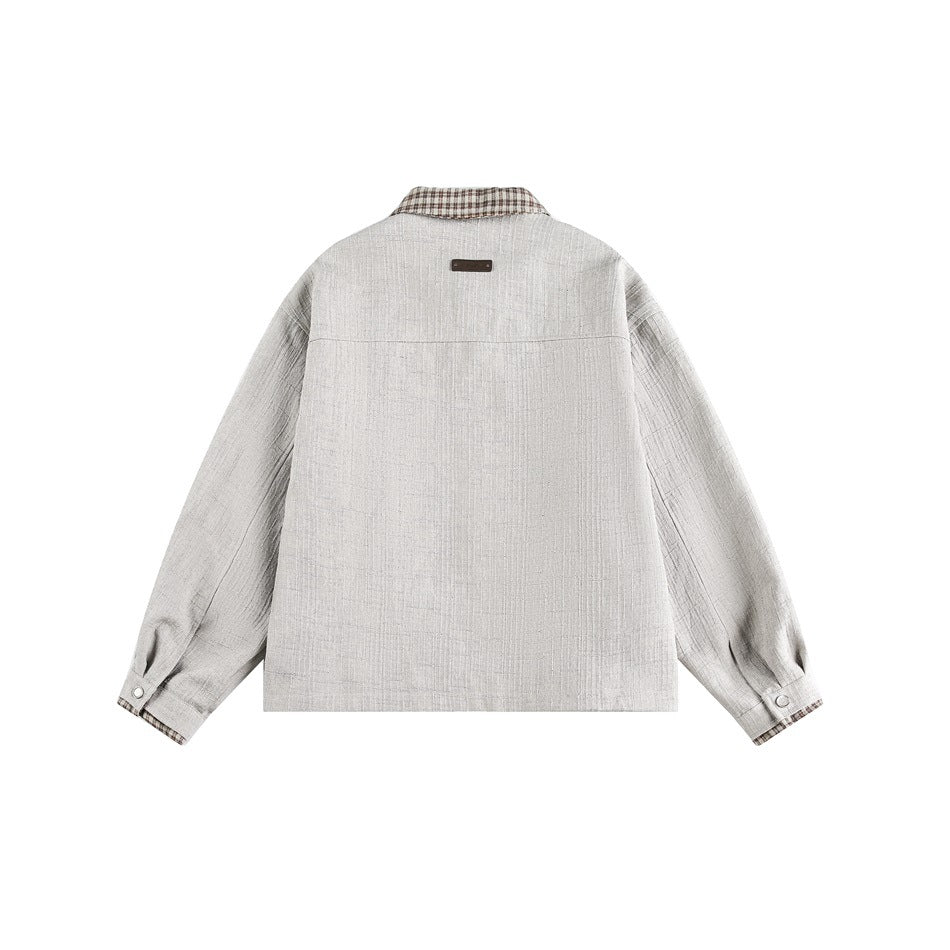 Zwoyren Plaid Collar Jacket