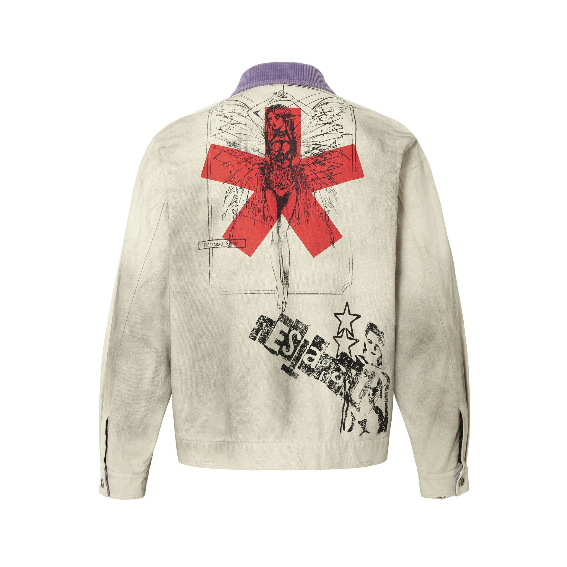 Zwoyren Badge Decorated Contrast Jacket