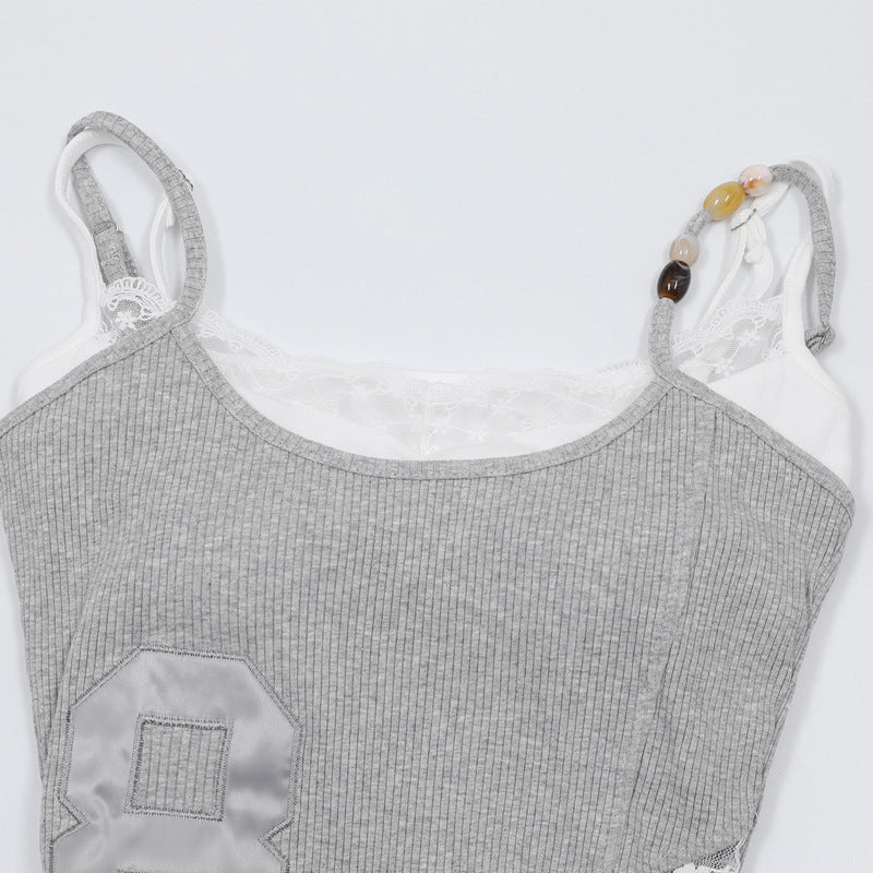 Zwoyren Ribbed Camisole Peplum Dress