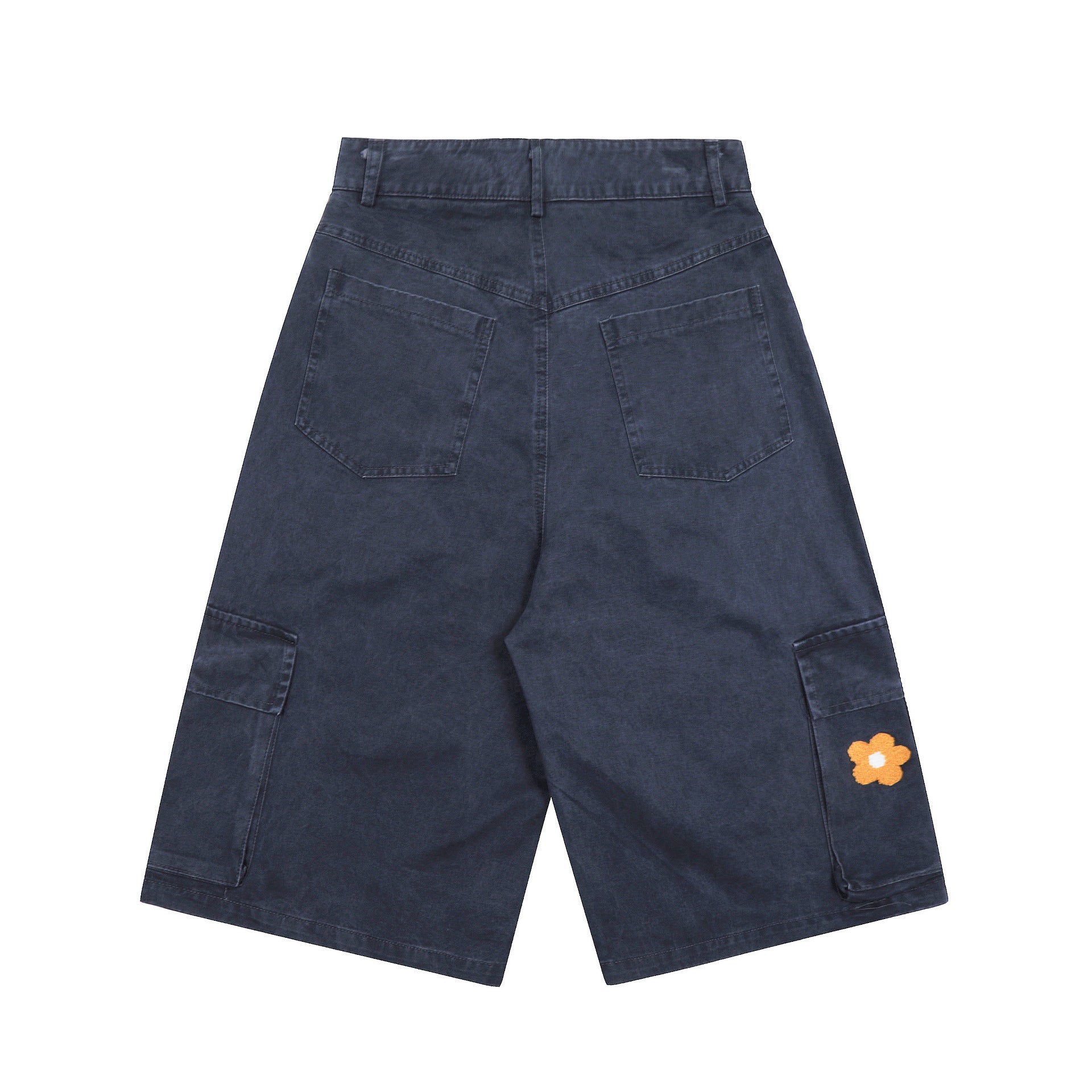 Zwoyren Crochet Flower Baggy Longline Shorts
