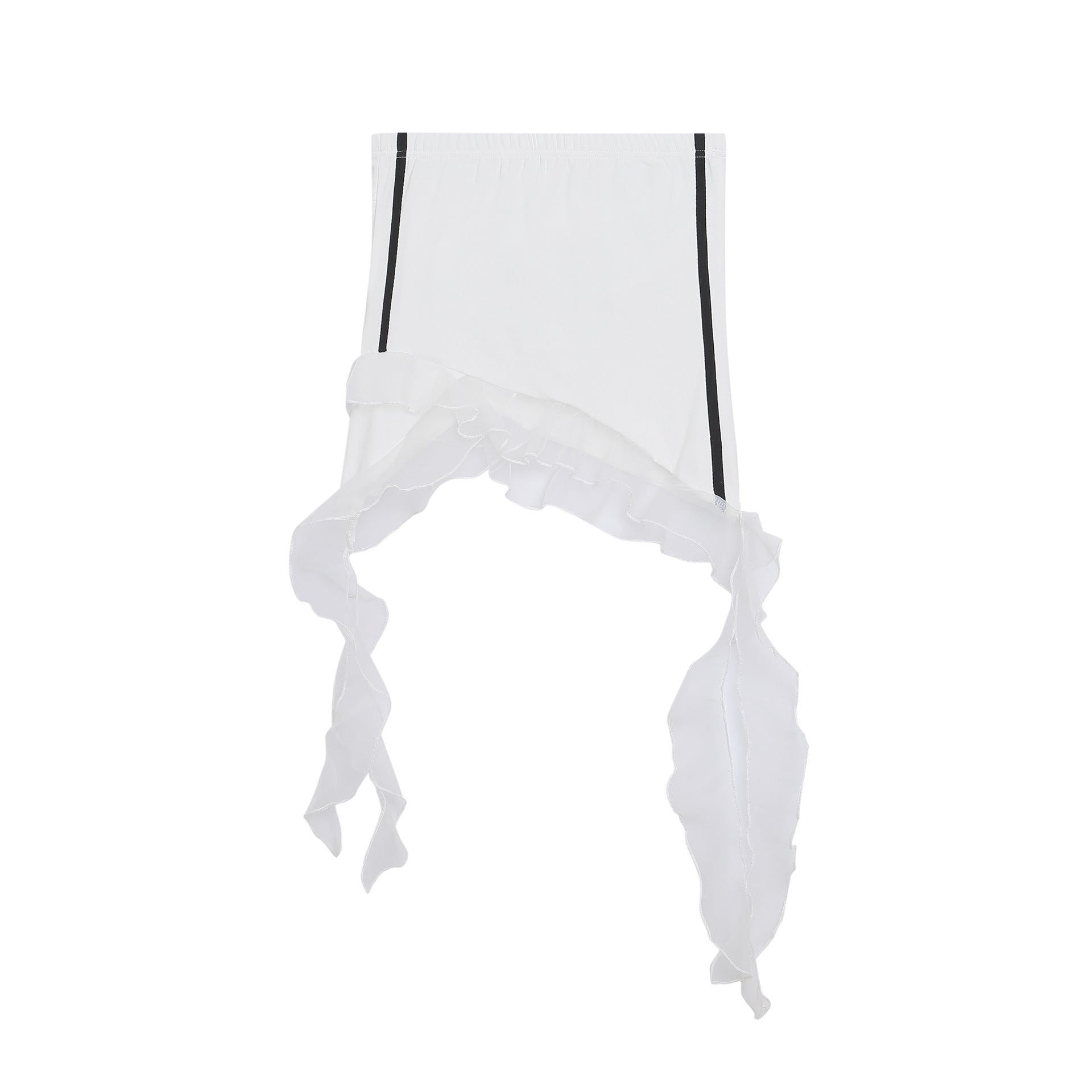 Zwoyren Lace Splicing Digital Print Tube Top