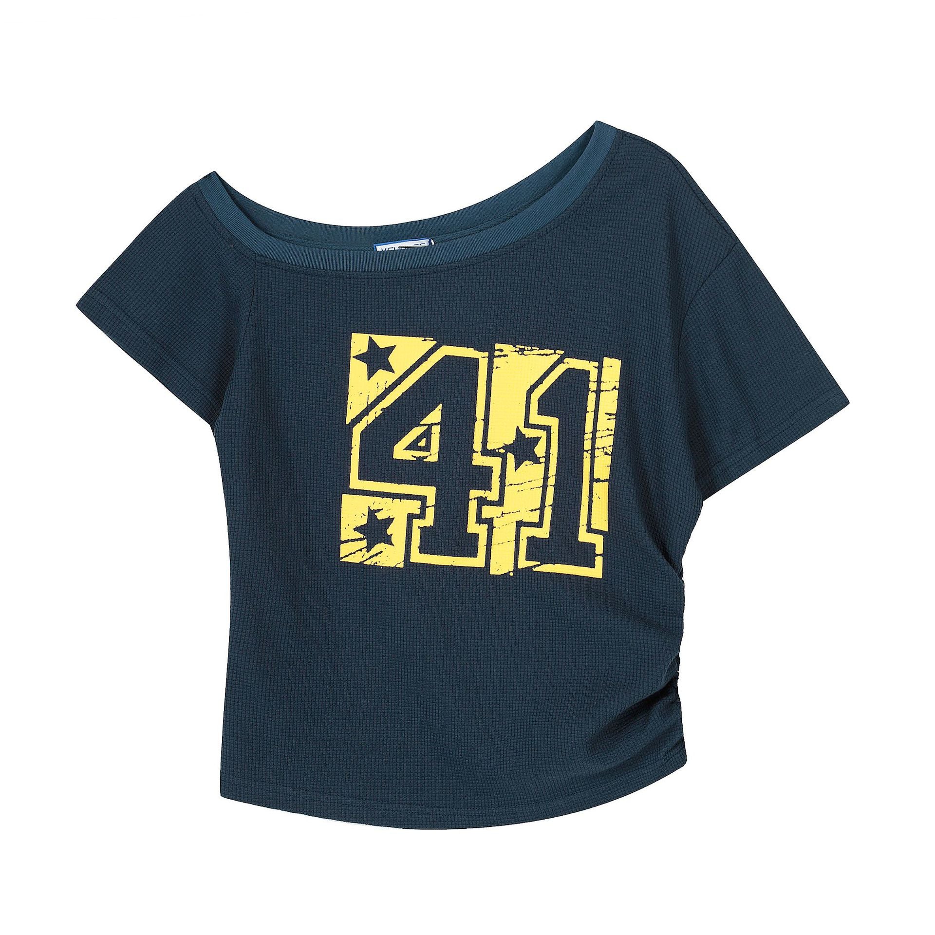 Zwoyren Star Number Print Tee