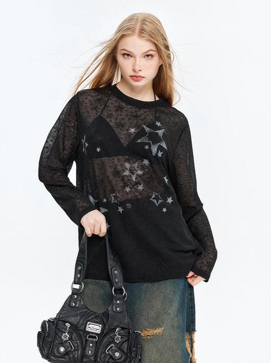 Zwoyren Star Pattern Sweater