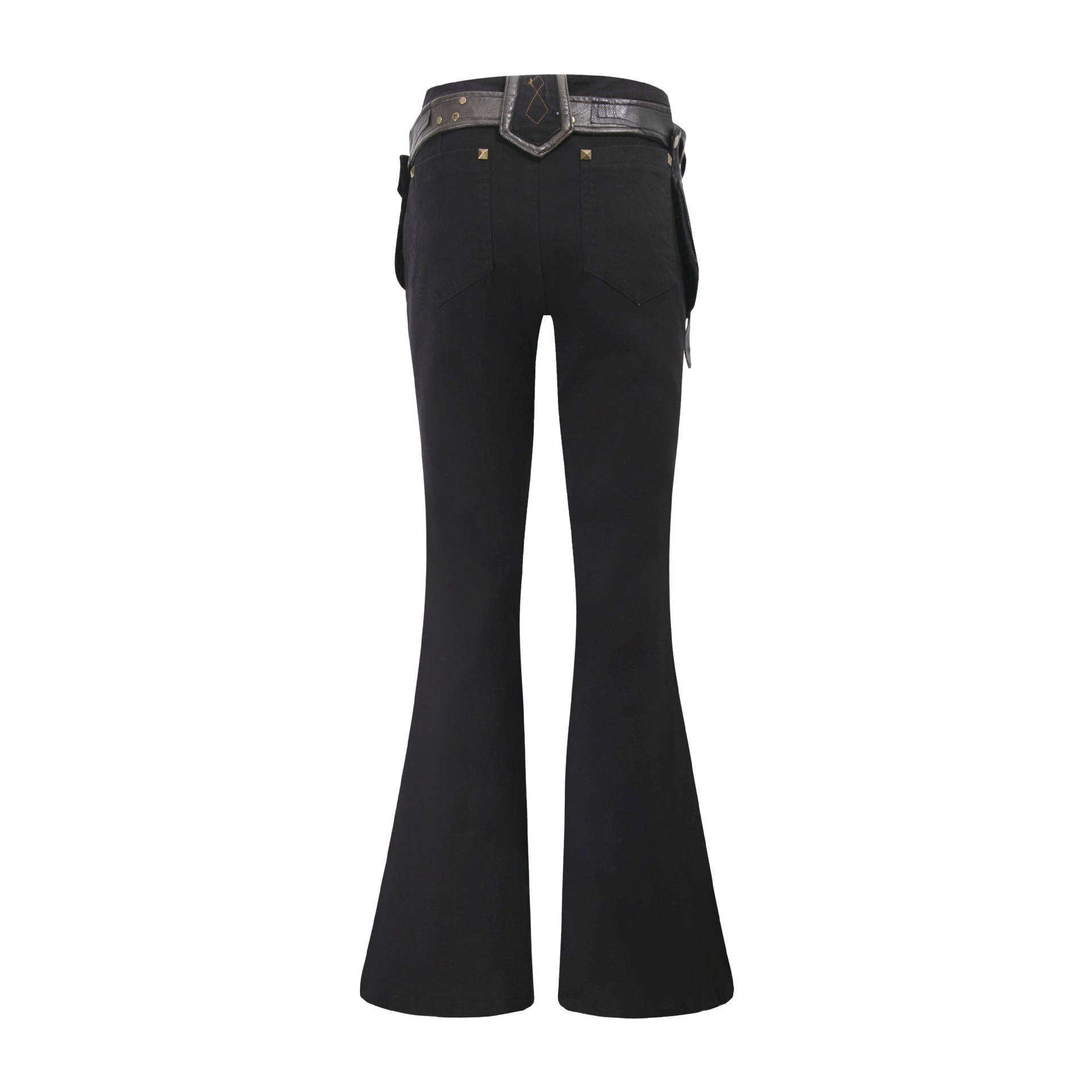 Zwoyren Rivet Flare Jeans